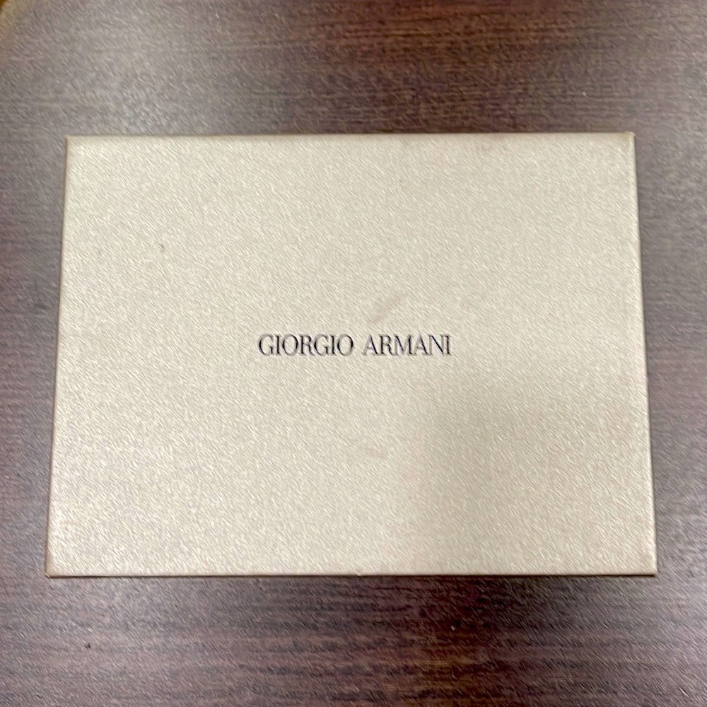 Giorgio Armani full-grain leather (Burgundy) wallet/passport case w/tags,box